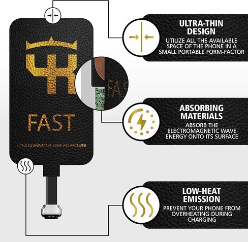 QI Wireless Charging Adapter USB C for Samsung Galaxy A Series A10E A11 A12 A20 A21 A22 A31 A32 - Huawei P20 P30 - Google Pixel - Qi Wireless Receiver USB C - Type C Wireless Charging Receiver USB-c in Kuwait