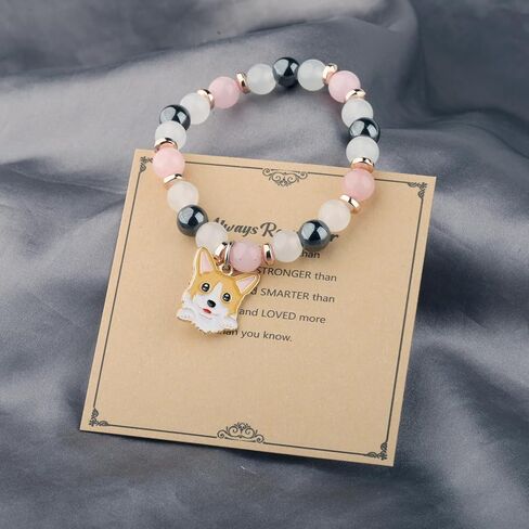 WSNANG Corgi Gift Corgi Bracelet Corgi Dog Mom Charm Bracelet Dog Sitter Gift in Saudi Arabia