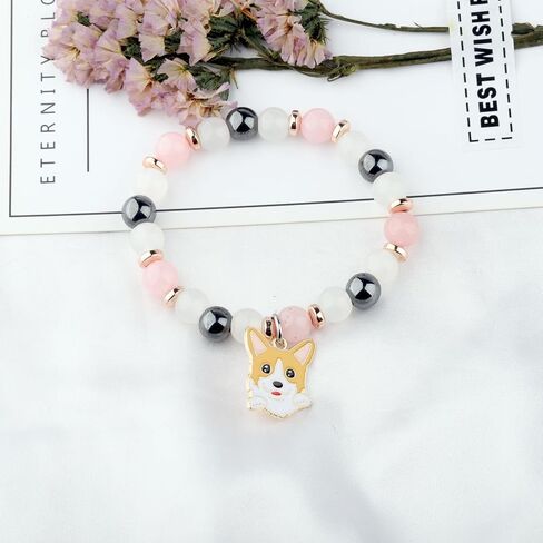 WSNANG Corgi Gift Corgi Bracelet Corgi Dog Mom Charm Bracelet Dog Sitter Gift in Saudi Arabia