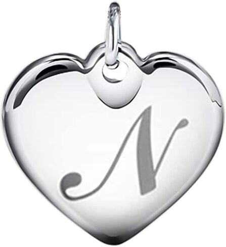 Initial Heart Charm Bracelets for Women Kids Stainless Steel Beads 26 Letters Bracelet Jewelry Birthday Gift for Teens Girls in Saudi Arabia