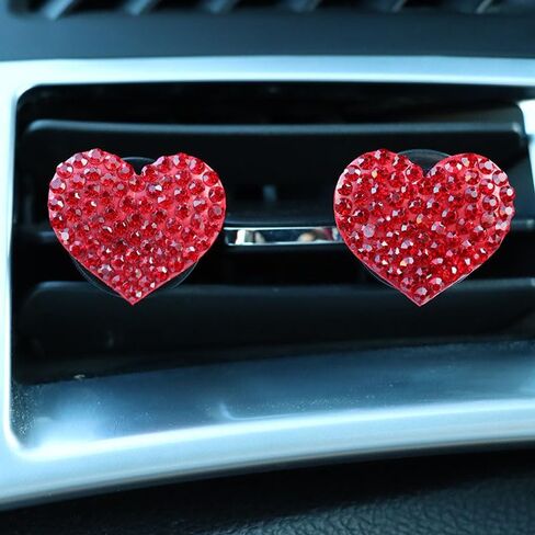 2Pcs Car Air Vent Clip,Bling Crystal Cute Bee Car Air Vent Clips, Car Air Conditioning Outlet Clip Decorative,Rhinestone Car Decoration for Women Interior Decor Bling Car Accessories in Saudi Arabia