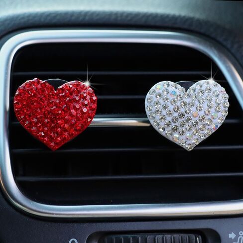 2Pcs Car Air Vent Clip,Bling Crystal Cute Bee Car Air Vent Clips, Car Air Conditioning Outlet Clip Decorative,Rhinestone Car Decoration for Women Interior Decor Bling Car Accessories in Saudi Arabia