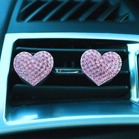 2Pcs Car Air Vent Clip,Bling Crystal Cute Bee Car Air Vent Clips, Car Air Conditioning Outlet Clip Decorative,Rhinestone Car Decoration for Women Interior Decor Bling Car Accessories in Saudi Arabia