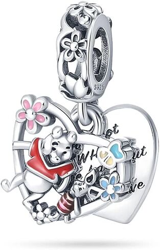 Bead Charms 925 Sterling Silver for Pandora Bracelet, Dangle Pendant Charms with 5A Cubic Zirconia for European Necklace and Bracelet Jewelry Gifts for Women Z2 in Saudi Arabia