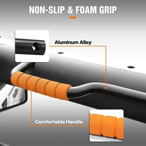 Roll Bar Grab Handles,Fit for Ford Bronco 2021-2024 2 Door,2PCS Aluminum Grab Handles,Orange Non-Slip Sponge for Bronco Interior Accessories(Not Fit for Bronco Sport or Bronco Rear Seat) in Kuwait