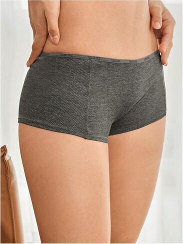 WDIRARA Women's Low Rise Boyshorts Letter Waistband Underwear Soft Panties in Saudi Arabia