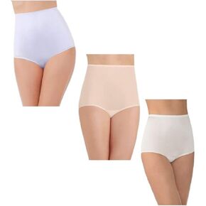حجم Vanity Fair Women's Plus تمامًا لك رافسان مصمم خصيصًا بيلًا موجزًا ​​15712 ، Star White/Fawn/Candleglow ، 3x-Large/10
