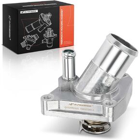 A-Premium Engine Soolant Thermostat Thermbly Assombly متوافق مع Nissan Frontier 2005-2020 ، Pathfinder 2005-2012 ، Xterra 2005-2015 ، NV1500/NV2500/NV3500 2012-2021 & Infiniti FX35 2004 ، G35 ، M35 ، M35 ، M35