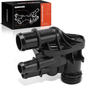 A-Premium Engine Coolant Thermostat Housing Assembly Compatible with Ford Escape 2017-2019, Fusion 2014-2020, 1.5L, Replace# DS7Z8592F
