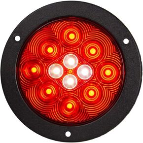 GG Grand General 76718 4 Inches Fleet Combo LED Tail/Backup Light 9 Red and 4 White Flange Mount