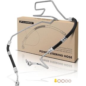 A-Premium Power Steering Hose Pressure Hose Line Assembly Compatible with Audi TT Quattro 2001 2002 2003 2004 2005 2006, L4 1.8L, Pump To Gear/Rack Pinion