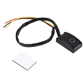 DC 12V Paste Type Switch ON/Off Button Switch, Car DIY Switch Paste Type Button Switch with Double Sided Adhesive
