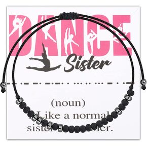 Bleouk Dance Loving Gift Dancer Bracelet Little Lover Dance Morse Gift for Dance Lover Dance Morse Code