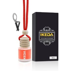 Ikeda Car Air Graperener: Hanging Car Smell Efrارم | 10 مل معلقة الديكور | 45 يوم عطر طويل الأمد | مع مقطع | للمنزل السيارات | 1pcs (10 مل x1pcs ، ليلة مظلمة)
