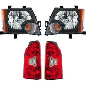 TRQ Lighting Kit Driver & Side Side NI2502189 NI2503189 NI2800173 NI2801173 متوافق مع 2008-2015 NISSAN XTERRA