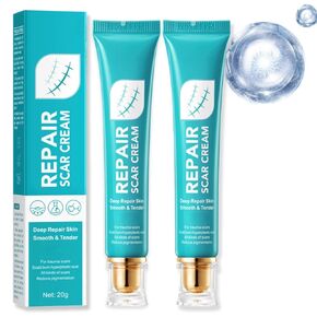 2pcs Scar Cream for Men And Women, Scar Repair Cream, Skin Smoothing Firming, Skin Scar Removal Repair for Surgical Scars