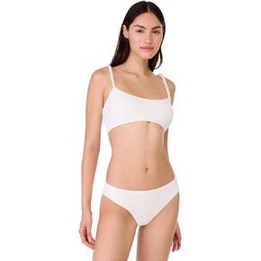 kate spade new york Women's String of Pearls Crop Bikini Top