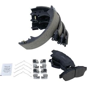 TRQ Brake Pads Ceramic Compatible with 1992-2001 Toyota Camry 1996-2000 RAV4