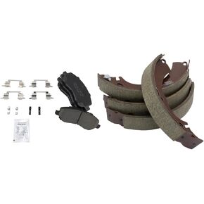 TRQ Brake Pads Ceramic Compatible with 2004-2011 Mitsubishi Lancer