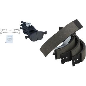 TRQ Brake Pads Semi-Metallic Compatible with 2002-2004 Ford Focus