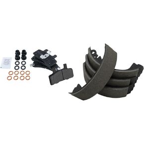 TRQ Brake Pads Semi-Metallic Compatible with 1992-1993 Cadillac DeVille