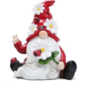 Hodao Ladybug Spring Gnomes Decorations for Home Table, Porch, Garden Yard Ladybug Elf Ornaments Decor Spring Gnome Figurines Decor for Outdoor Garden Birthday Gifts for Mom, Grandma in Saudi Arabia