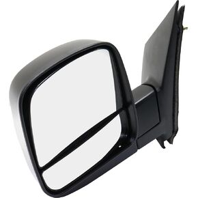 JC Whitney Driver Side Mirror for Chevy Chevrolet Express 2500 Express 3500 GMC Savana 2500 Savana 3500 2008-2021 With Spotter Glass Textured JCV85L