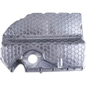 06K103600R Aluminum Engine Oil Pan Compatible for Golf Ti-guan A3 TT SEAT Leon Q3 1.8/2.0T Engine Oil Pan Replace A0141A0019 06K103600D 06K103600AE A0141A0019 Upgrade Aluminium Lower Engine Oil Pan