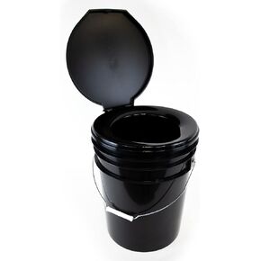 72 HRS Premium Portable Camping Toilet Seat with Lid for Camping, Hiking, Emergencies - Perfect for Emergency Preparedness, Backcountry, Car, Boat, Road Trips (No Bucket) in Saudi Arabia