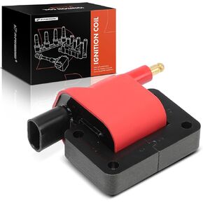 لفائف الإشعال A -Premium (Red) متوافق مع Chrysler Dodge Jeep & Plymouth المركبات - RAM 1500 2500 3500 ، Lebaron ، Cherokee XJ ، Arom- 2.2L 2.5L 3.9L 4.0L 5.2L 5.9L I4 I6 V6 V8