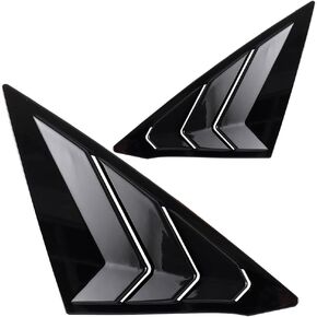 YINGTUU for Honda 11th Gen Civic Sedan 2022 2023 2024 2025 Accessories Car Exterior Rear Side Window Louvers Air Vent Scoop Shades Cover Blinds
