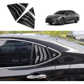 ل Toyota Camry 9th Gen 2025 2026 نمط السباق النافذة الجانبية الجانبية اللوحة مغرفة الجوية غطاء لوحة تلقائي تلقائي التزيين الخارجي إكسسوارات 4pcs (أسود مشرق)