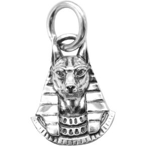 Real 925 Sterling Silver Egyptian Anubis God Pendant Hermanubis Anpu Charm God Conductor Of Souls For Necklaces