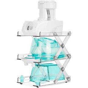 Countertop Caddy–3-Tier Collapsible Storage Organizer Compatible with Navage Nasal Irrigation System, Nasal Care Accessories Organizer(Caddy Only)