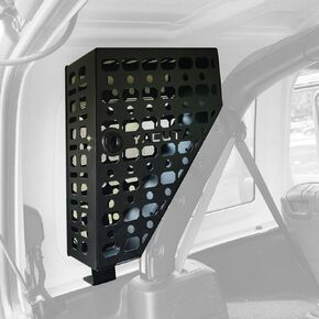 Roll bar storage box/Rear Trunk Side Storage Box for 2018-2024 Wrangler JL JLU 4-Door|Metal material|1PCs(Drive side).