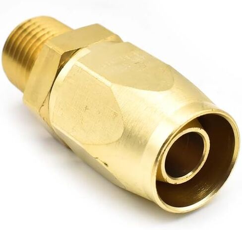 Interstate Pneumatics AMT-HRPZ26-01 3/8 بوصة إصلاح نهاية خرطوم قابل لإعادة الاستخدام مع ذكر 1/4 بوصة NPT لخرطوم البولي يوريثين 3/8 بوصة (سلسلة HU16)، أحمر، صغير in Kuwait