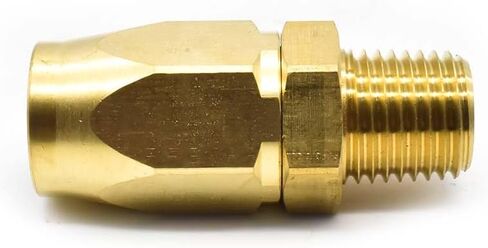 Interstate Pneumatics AMT-HRPZ26-01 3/8 بوصة إصلاح نهاية خرطوم قابل لإعادة الاستخدام مع ذكر 1/4 بوصة NPT لخرطوم البولي يوريثين 3/8 بوصة (سلسلة HU16)، أحمر، صغير in Kuwait