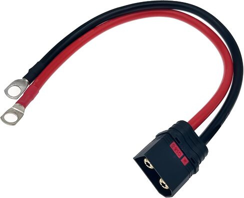 QS8 Male Connector Diversion Wire for Motorcycle Electric Vehicle Output Cable Anti-Sparking QS8-S Plug Socket 8AWG 50CM M6 Terminal in Saudi Arabia