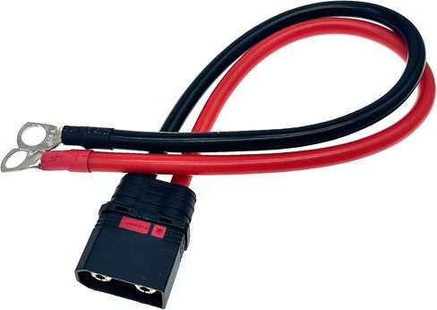 QS8 Male Connector Diversion Wire for Motorcycle Electric Vehicle Output Cable Anti-Sparking QS8-S Plug Socket 8AWG 50CM M6 Terminal in Saudi Arabia