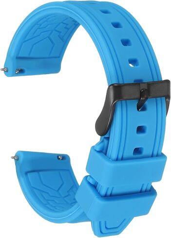 HARFINGTON Silicone Watch Bands Soft Quick Release Rubber Watch Bands with Matte Buckle for Men Women in Saudi Arabia