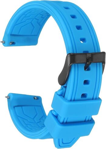 HARFINGTON Silicone Watch Bands Soft Quick Release Rubber Watch Bands with Matte Buckle for Men Women in Saudi Arabia