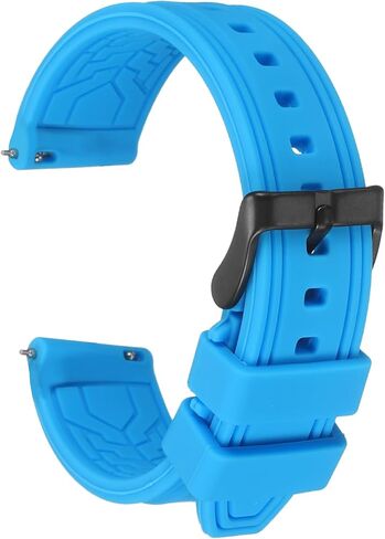 HARFINGTON Silicone Watch Bands Soft Quick Release Rubber Watch Bands with Matte Buckle for Men Women in Saudi Arabia