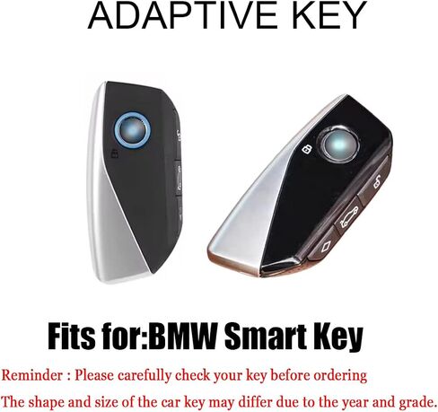 HIBEYO TPU Key Fob Cover for BMW 7 Series 760i X7 IX XM 2023 for BMW Energie 7er Accessories Key Shell Cover Smart Key Holder Protector-White in Saudi Arabia