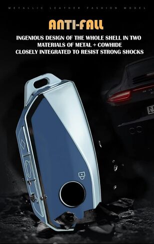 HIBEYO TPU Key Fob Cover for BMW 7 Series 760i X7 IX XM 2023 for BMW Energie 7er Accessories Key Shell Cover Smart Key Holder Protector-White in Saudi Arabia