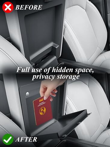 Bibibo لعام 2026 ، منظم وحدة التحكم في مركز هوندا جواز السفر لعام 2026 Honda Passport Armrest Box Hidden Storage Box Secret Cretert Tray 2026 Passport Console Glove Pallet Organizer in Kuwait
