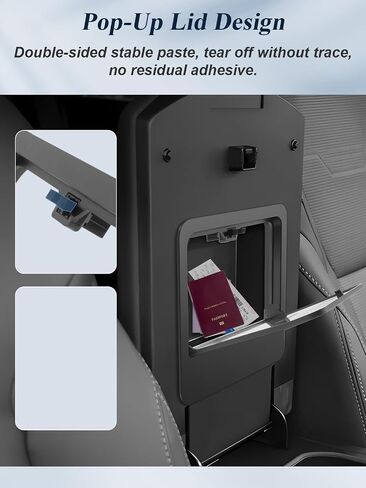 Bibibo لعام 2026 ، منظم وحدة التحكم في مركز هوندا جواز السفر لعام 2026 Honda Passport Armrest Box Hidden Storage Box Secret Cretert Tray 2026 Passport Console Glove Pallet Organizer in Kuwait