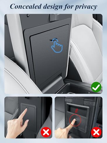 Bibibo لعام 2026 ، منظم وحدة التحكم في مركز هوندا جواز السفر لعام 2026 Honda Passport Armrest Box Hidden Storage Box Secret Cretert Tray 2026 Passport Console Glove Pallet Organizer in Kuwait