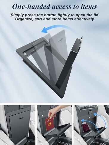 Bibibo لعام 2026 ، منظم وحدة التحكم في مركز هوندا جواز السفر لعام 2026 Honda Passport Armrest Box Hidden Storage Box Secret Cretert Tray 2026 Passport Console Glove Pallet Organizer in Kuwait