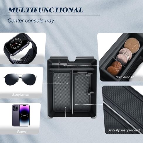 Bibibo لعام 2026 ، منظم وحدة التحكم في مركز هوندا جواز السفر لعام 2026 Honda Passport Armrest Box Hidden Storage Box Secret Cretert Tray 2026 Passport Console Glove Pallet Organizer in Kuwait