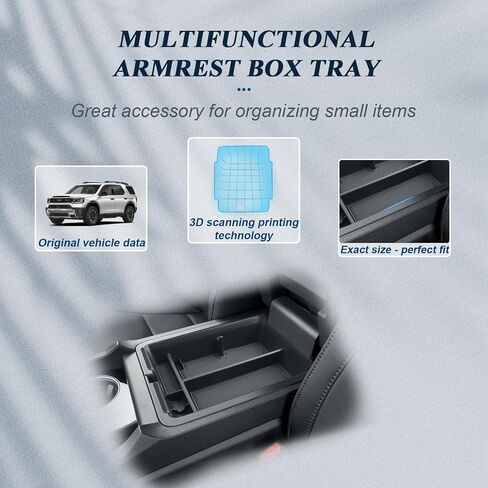 Bibibo لعام 2026 ، منظم وحدة التحكم في مركز هوندا جواز السفر لعام 2026 Honda Passport Armrest Box Hidden Storage Box Secret Cretert Tray 2026 Passport Console Glove Pallet Organizer in Kuwait
